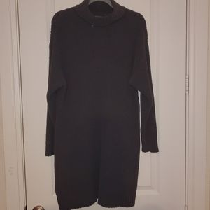 American Eagle Black Knitted Sweater Dress, XL